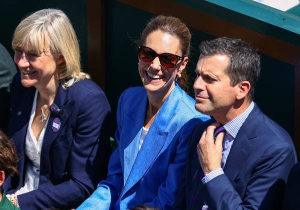 Catherine Princess of Wales sits with Deborah Jevans and Tim Henman on Court 18 Wimbledon Tennis Championships, Day 4, The All England Lawn Tennis and Croquet Club, London, UK - 02 Jul 2026London The All England Lawn Tennis and United Kingdom  Copyright: xJamesxMarsh Shutterstockx 16970344al
