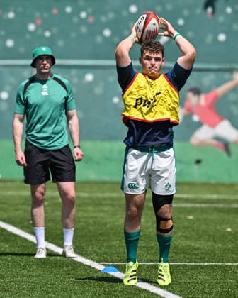 2026 World Rugby Junior World Championship, WM, Weltmeisterschaft Pool C, Avchala Rugby Stadium, Tbilisi, Georgia 2 7 2026 Argentina vs Ireland Ireland s Duinn Maguire during the warm up ahead of the match Duinn Maguire during the warm up ahead of the match 2 7 2026  Copyright: xLevanxVerdzeulix Z99_9034