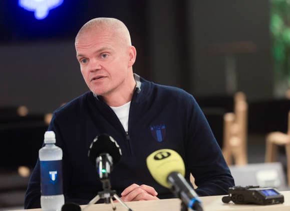 Football, Sweden, Malmö FF, press conference with new manager Gaute Helstrup