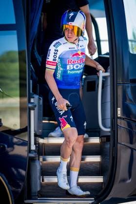 Belgian Remco Evenepoel of Red Bull-BORA-hansgrohe is seen at a training ahead of the 2026 Tour de France cycling race, Thursday 02 July 2026, in Barcelona, Spain. The 113th edition of the Tour de France starts on Saturday 4 July in Barcelona, Spain, and will finish in Paris, France on the 26th of July. JASPERxJACOBS  x180165334x