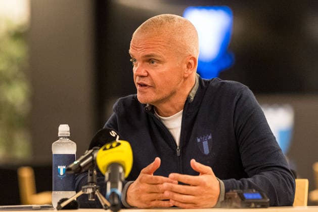 260702 Huvudtränare Gaute Helstrup under en pressträff med Malmö FF den 2 juli 2026 i Malmö. *** 260702 Head Coach Gaute Helstrup during a press conference with Malmö FF on July 2, 2026, in Malmö  Copyright: CHRISTOFFERxBORGxMATTISSON BB260702CB002