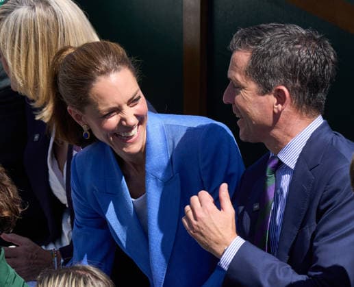 2026 Wimbledon, July 02, Day 4 LONDON, - JULY 2: The Princess of Wales and Tim Henman share a joke on court 18 as Arthur Fery of Great Britain plays against Otto Virtanen of Finland during the 2026 Wimbledon, July 02, Day 4 at The all England club, Wimbledon on July 2, 2026 in London, GBR. London The all England club, Wimbledon GBR Copyright: xPeterxvanxdenxBerg ISIxPhotosx 9442