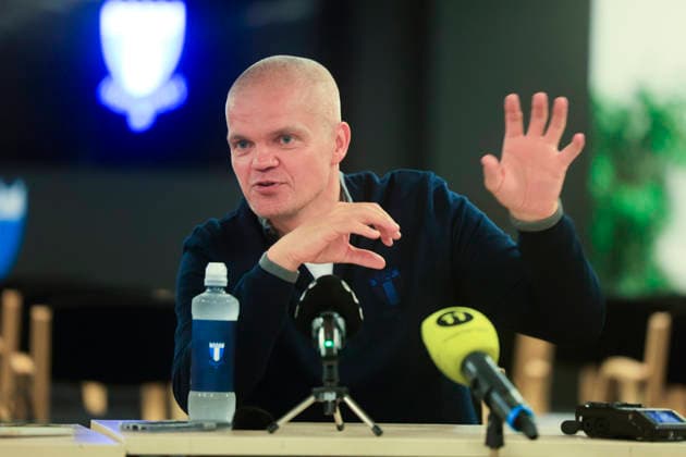 MALMÖ, SWEDEN 20260702 Malmö FF s new head coach Gaute Helstrup during a press conference, PK, Pressekonferenz on Thursday. MALMÖ SWEDEN x10600x *** MALMÖ, SWEDEN July 2, 2026 Malmö FF s new head coach, Gaute Helstrup, during a press conference on Thursday MALMÖ, SWEDEN x10600x  Copyright: xAndreasxHillergren TTx MALMÖ FF PRESS MEETING COACH