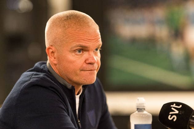 260702 Huvudtränare Gaute Helstrup under en pressträff med Malmö FF den 2 juli 2026 i Malmö. *** 260702 Head Coach Gaute Helstrup during a press conference with Malmö FF on July 2, 2026, in Malmö  Copyright: CHRISTOFFERxBORGxMATTISSON BB260702CB007
