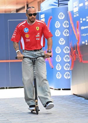 Formula 1, Arrivals, Silverstone, UK, 02 July, 2026. 02 July 2026. Lewis Hamilton, Ferrari, in the Paddock at the Formula 1 Pirelli British Grand Prix at Silverstone, Northamptonshire, UK., Credit:Lee Floyd Lee Floyd - B3214 Avalon UK, Northamptonshire, London, Silverstone  Copyright: xLeexFloydx xLeexFloydx-xB3214x xAvalonx 1113939529