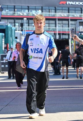 Formula 1, Arrivals, Silverstone, UK, 02 July, 2026. 02 July 2026. Liam Lawson, Racing Bulls, in the Paddock at the Formula 1 Pirelli British Grand Prix at Silverstone, Northamptonshire, UK., Credit:Lee Floyd Lee Floyd - B3214 Avalon UK, Northamptonshire, London, Silverstone  Copyright: xLeexFloydx xLeexFloydx-xB3214x xAvalonx 1113939522