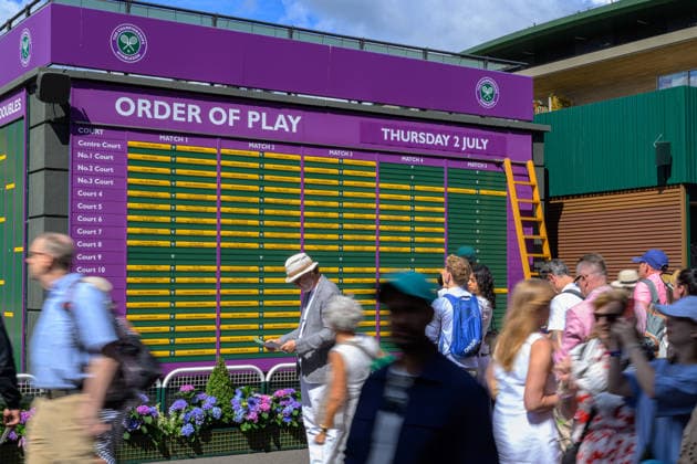 Day Four: The Championships - Wimbledon 2026 LONDON, ENGLAND JULY 02 - General view inside All England Lawn Tennis and Croquet Club during The Wimbledon Lawn Tennis Championship at Wimbledon on July 02, 2026 in London, England. (Photo by Keeran Marquis)  Copyright: xKeeranxMarquis Fotoarena SPPx Sportspressphoto_SPR182637