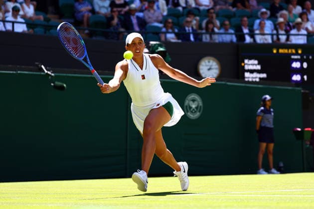 Madison Keys during her second round match Wimbledon Tennis Championships, Day 4, The All England Lawn Tennis and Croquet Club, London, UK - 02 Jul 2026London The All England Lawn Tennis and United Kingdom  Copyright: xJamesxMarsh Shutterstockx 16970344br