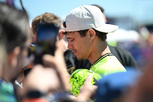 RECORD DATE NOT STATED 2nd July 2026; Silverstone Circuit, Northamptonshire, England; FIA Formula 1 2026 British F1 Grand Prix; Arrivals Day; Lando Norris of McLaren signs autographs on arrival at Silverstone SimonxWest