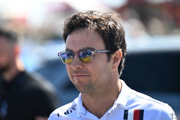 RECORD DATE NOT STATED 2nd July 2026; Silverstone Circuit, Northamptonshire, England; FIA Formula 1 2026 British F1 Grand Prix; Arrivals Day; Sergio Perez of Cadillac arrives at Silverstone SimonxWest