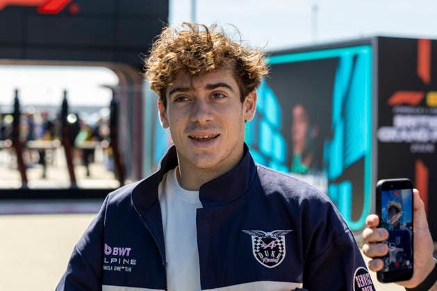 RECORD DATE NOT STATED 2nd July 2026; Silverstone Circuit, Northamptonshire, England; FIA Formula 1 2026 British F1 Grand Prix; Arrivals Day; BWT Alpine F1 Team driver Franco Colapinto arrives at the circuit TimxWilliams