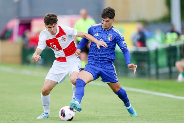 Football, Under-19s, European Championship, Croatia v Italy