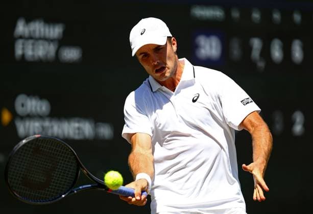 Arthur Fery during his second round match Wimbledon Tennis Championships, Day 4, The All England Lawn Tennis and Croquet Club, London, UK - 02 Jul 2026London The All England Lawn Tennis and United Kingdom  Copyright: xJamesxMarsh Shutterstockx 16970344ew