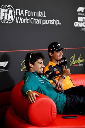 F1 - BRITISH GRAND PRIX 2026 NORRIS Lando (gbr), McLaren F1 Team MCL40, portrait press conference, PK, Pressekonferenz during the Formula 1 British Grand Prix 2026, 9th round of the 2026 Formula One World Championship, WM, Weltmeisterschaft from July 3 to 5, 2026 on the Silverstone Circuit, in Silverstone, United Kingdom - SilverstoneUnited Kingdom  Copyright: xPauloxMariax