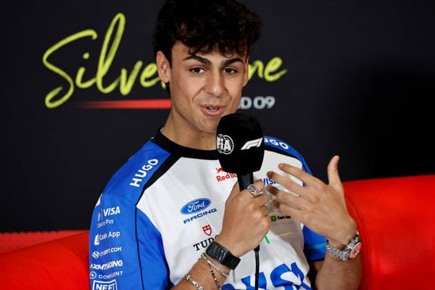 F1 - BRITISH GRAND PRIX 2026 LINDBLAD Arvid (gbr), Visa Cash App RB F1 Team VCARB03, portrait press conference, PK, Pressekonferenz during the Formula 1 British Grand Prix 2026, 9th round of the 2026 Formula One World Championship, WM, Weltmeisterschaft from July 3 to 5, 2026 on the Silverstone Circuit, in Silverstone, United Kingdom - SilverstoneUnited Kingdom  Copyright: xPauloxMariax