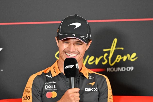 Formula 1, Silverstone, UK, 02 July, 2026. 02 July 2026. Lando Norris, McLaren, during the Drivers Media Interview at the Formula 1 Pirelli British Grand Prix at Silverstone, Northamptonshire, UK., Credit:Lee Floyd Lee Floyd - B3214 Avalon UK, Northamptonshire, London, Silverstone  Copyright: xLeexFloydx xLeexFloydx-xB3214x xAvalonx 1113964701
