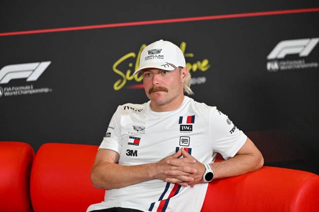 Formula 1, Silverstone, UK, 02 July, 2026. 02 July 2026. Valtteri Bottas, Cadillac, during the Drivers Media Interview at the Formula 1 Pirelli British Grand Prix at Silverstone, Northamptonshire, UK., Credit:Lee Floyd Lee Floyd - B3214 Avalon UK, Northamptonshire, London, Silverstone  Copyright: xLeexFloydx xLeexFloydx-xB3214x xAvalonx 1113964935