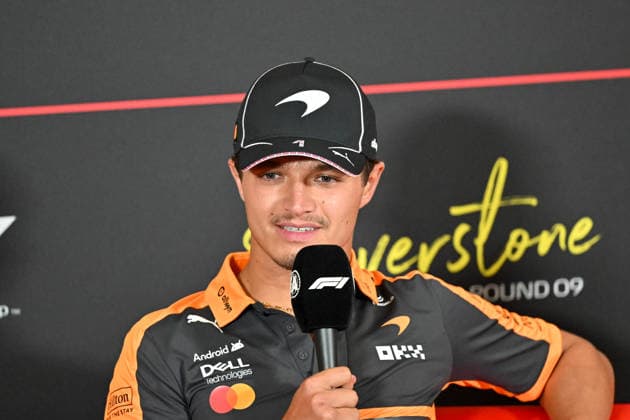 Formula 1, Silverstone, UK, 02 July, 2026. 02 July 2026. Lando Norris, McLaren, during the Drivers Media Interview at the Formula 1 Pirelli British Grand Prix at Silverstone, Northamptonshire, UK., Credit:Lee Floyd Lee Floyd - B3214 Avalon UK, Northamptonshire, London, Silverstone  Copyright: xLeexFloydx xLeexFloydx-xB3214x xAvalonx 1113965220