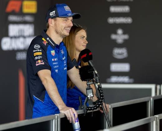 SILVERSTONE - Max Verstappen (Red Bull Racing) speaks to the press at the Silverstone circuit ahead of the British Grand Prix. SANDER KONING ANP xVIxANPxSportx xxANPxIVx 562621102 originalFilename: 562621102.jpg