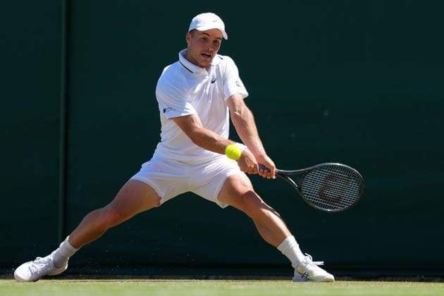 2026-07-02 The Championships - Wimbledon 2026 - Day Four LONDON, UNITED KINGDOM - JULY 2: Arthur Fery of United Kingdom during Day Four of the The Championships - Wimbledon 2026 at All England Lawn Tennis and Croquet Club on July 2, 2026 in London, England. (Photo by Marleen Fouchier BSR Agency) London United Kingdom Content not available for redistribution in The Netherlands directly or indirectly through any third parties. Copyright: xBSRxAgencyx