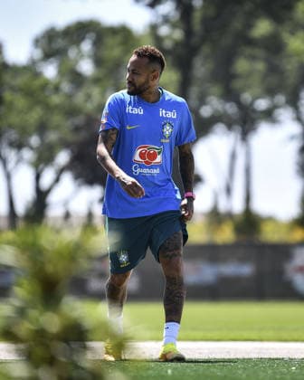 Neymar enters training at their New Jersey base the Columbia Park Training Facility in Morristown, NJ, United States. (Photo by Rebekah Wynkoop SPP)  Copyright: xRebekahxWynkoop SPPx Sportspressphoto_SPR182704