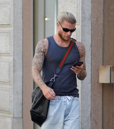RECORD DATE NOT STATED IPA86310493 - Milan—photo by Mimmo Carriero—Loris Karius, Diletta Leotta’s husband and goalkeeper for Schalke 04, which was recently promoted to the Bundesliga, is enjoying the last few days of his vacation before the team’s training camp—  Copyright: xx xx 0860592031st