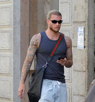 RECORD DATE NOT STATED IPA86310497 - Milan—photo by Mimmo Carriero—Loris Karius, Diletta Leotta’s husband and goalkeeper for Schalke 04, which was recently promoted to the Bundesliga, is enjoying the last few days of his vacation before the team’s training camp—  Copyright: xx xx 0860592034st