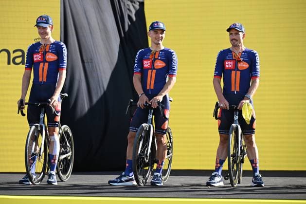 Tour de France 2026 Media Activities 02 07 2026 BARCELONA, SPAIN - JULY 02 : Degenkolb John (GER) of Team Picnic PostNL pictured during the teams presentation prior to the 113rd edition of Tour de France an UCI World Tour 2.UWT Team Time Trial stage for Men Elite of 19 km with start in Barcelona and finish in Barcelona on July 2, 2026 in Barcelona, Spain, 02 07 2026 Barcelona Spain  Copyright: xSzymonxGruchalskix