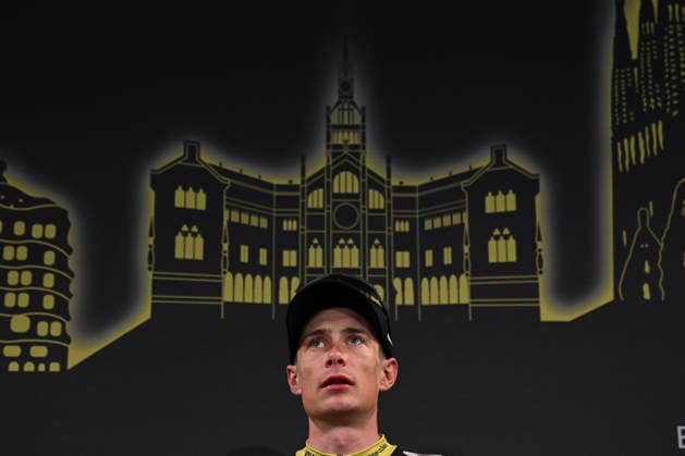 July 2, 2026, Barcelona, Turin, SPAIN: BARCELONA, SPAIN - JULY 04 : ..Jonas Vingegaard during the 113th Tour De France Captain s press conference, PK, Pressekonferenz at Recinte Modernista Barcelona SPAIN - ZUMAm214 0860594859st Copyright: xMatteoxSeccix
