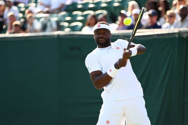 Frances Tiafoe during his second round match Wimbledon Tennis Championships, Day 4, The All England Lawn Tennis and Croquet Club, London, UK - 02 Jul 2026London The All England Lawn Tennis and United Kingdom  Copyright: xKieranxMcManus Shutterstockx 16970349ei