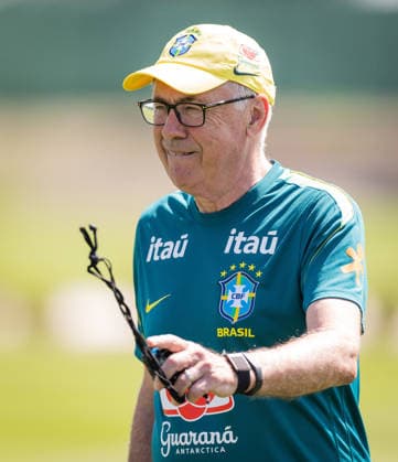 Carlo Ancelotti, head coach of Brazil, gestures at their New Jersey base the Columbia Park Training Facility in Morristown, NJ, United States. (Photo by Ricardo Nogueira SPP)  Copyright: xRicardoxNogueira SPPx Sportspressphoto_SPR182735