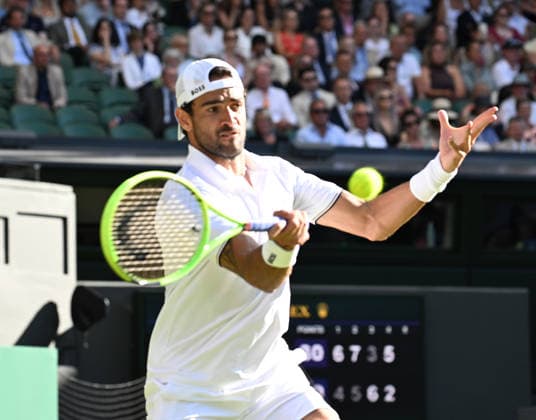 The Championships Wimbledon 2026 The Championships Wimbledon 2026 Day 4 02.07 2026 Matteo Berrettini (ITA) wins second round match beating Arthus Fils (FRA) Photo:- Roger Parker International Sports Fotos Ltd London UK Copyright: xx