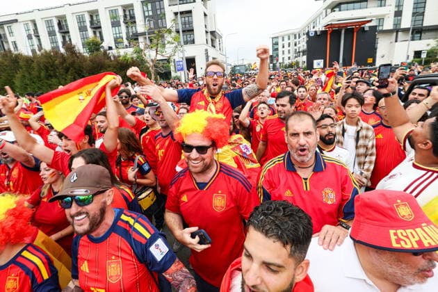 Football, 2026 FIFA World Cup, Spain v Austria, fans in Los Angeles