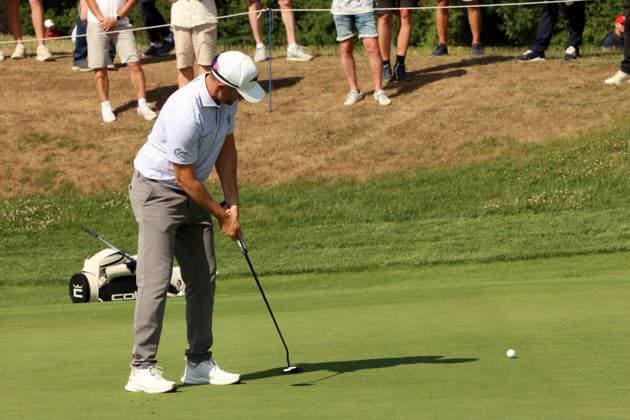 EICHENRIED, GERMANY - JULY 02: SCHNEIDER, Marcel (GER) puts at the Round 1 of the BMW International Open, Eichenried, Germany, DP World TOUR, Round 1 on July 02, 2026 in Eichenried, Germany, BMW International Open, Eichenried, Germany, 02.07.2026 Bavaria Germany Copyright: xPhotographer:xNilsxKoepkex