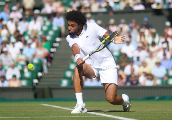 Wimbledon Championships 2026, Day One, AELTC Wimbledon, London, UK - 02 07 2026 Arthur Fils (FRA) in action during his second round match against Matteo Berrettini (ITA) in the 2026 Wimbledon Championships at the AELTC London London AELTC Wimbledon London GBR, UK NEWSPAPERS OUT Copyright: xMarkxGreenwoodx