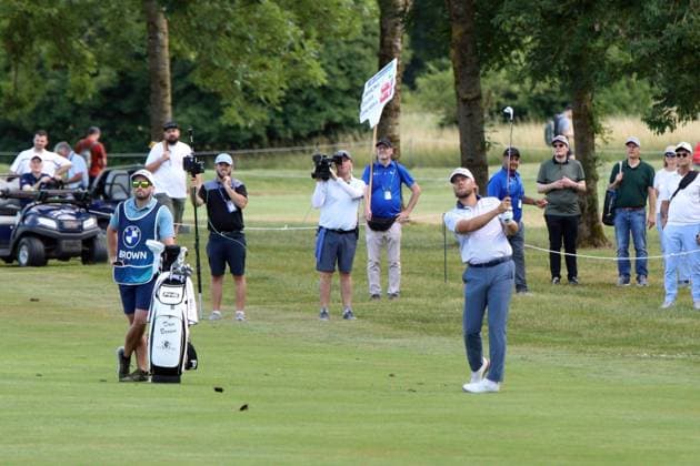 EICHENRIED, GERMANY - JULY 02: BROWN, Daniel (ENG) at the Round 1 of the BMW International Open, Eichenried, Germany, DP World TOUR, Round 1 on July 02, 2026 in Eichenried, Germany, BMW International Open, Eichenried, Germany, 02.07.2026 Bavaria Germany Copyright: xPhotographer:xNilsxKoepkex