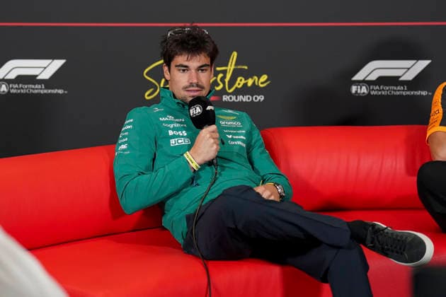 FORMULA ONE BRITISH GRAND PRIX 2026 Lance Stroll 18 (CAN) Aston Martin in a press conference, PK, Pressekonferenz during the Formula 1 Pirelli British Grand Prix 2026, 9th round of the 2026 Formula 1 World Championship, WM, Weltmeisterschaft from 3rd - 5th July, 2026 at the Silverstone Circuit, Silverstone, England. Credit: Robbie Hoad Every Second Media Editorial use only. All images are copyright Every Second Media Limited. No images may be reproduced without prior permission. Copyright: xIMAGO EveryxSecondxMediax ESM-2060-0038 RobbiexHoadx xEveryxSecondxMediax
