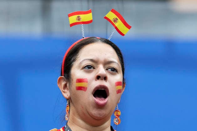 July 2, 2026, Los Angeles, California, USA: Soccer fans are seen before the FIFA World Cup, WM, Weltmeisterschaft, Fussball Round of 32 soccer match between Spain and Austria at SoFi Stadium in Inglewood, Calif., on Thursday, July 2, 2026. Los Angeles USA - ZUMAc68_ 20260702_zaf_c68_011 Copyright: xRingoxChiux
