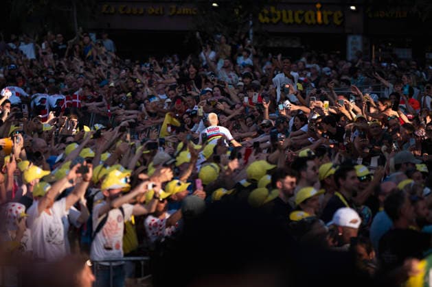 July 2, 2026, Barcelona, Turin, SPAIN: BARCELONA, SPAIN - JULY 04 : ..Tadej Pogacar during the 113th Tour De France Teams Presentation at Sagrada FamoÂ­lia Barcelona SPAIN - ZUMAm214 0860599282st Copyright: xMatteoxSeccix