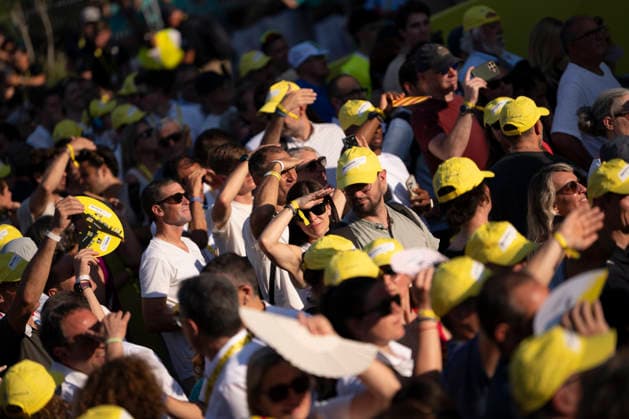 July 2, 2026, Barcelona, Turin, SPAIN: BARCELONA, SPAIN - JULY 04 : ..Tadej Pogacar during the 113th Tour De France Teams Presentation at Sagrada FamoÂ­lia Barcelona SPAIN - ZUMAm214 0860599283st Copyright: xMatteoxSeccix