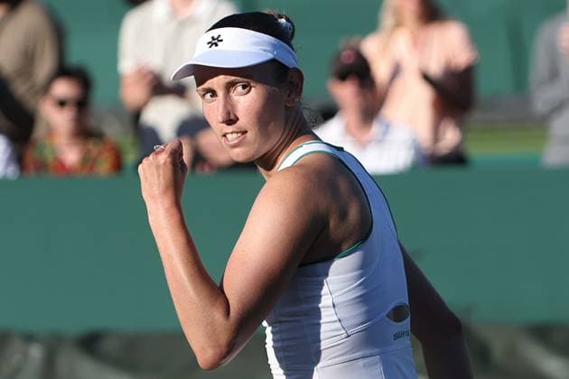 The Championships Wimbledon 2026- DAY 4- 02 07 2026 Great Britain, London, All England Lawn Tennis Club, The Championships Wimbledon 2026 - DAY 4- 02 07 2026 Belgian player Elise Mertens (BEL) pictured during her second round against Maria Timofeeva (UZB) in London , All England Lawn Tennis Club at The Championships Wimbledon 2026 LONDON GREAT BRITAIN  Copyright: xMélaniexJeusettex