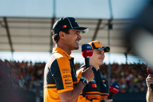 July 2, 2026, Silverstone, Northamptonshire, United Kingdom: LANDO NORRIS (1, McLaren Mastercard F1 Team, GBR, British F1 Driver, MCL40) OSCAR PIASTRI (81, McLaren Mastercard F1 Team, AUS, Australian F1 Driver, MCL40) at the Formula 1 Pirelli British Grand Prix 2026 at Silverstone Circuit Silverstone United Kingdom - ZUMAr193 20260702_zsp_r193_057 Copyright: xSaraxRuffonix