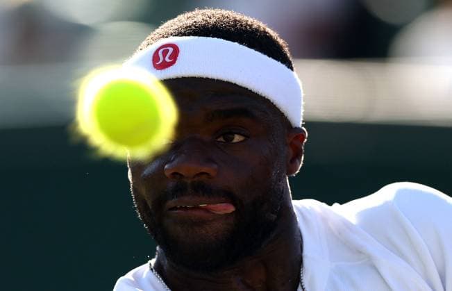 Frances Tiafoe during their third round match Wimbledon Tennis Championships, Day 4, The All England Lawn Tennis and Croquet Club, London, UK - 02 Jul 2026London The All England Lawn Tennis and United Kingdom  Copyright: xKieranxMcManus Shutterstockx 16970349hm