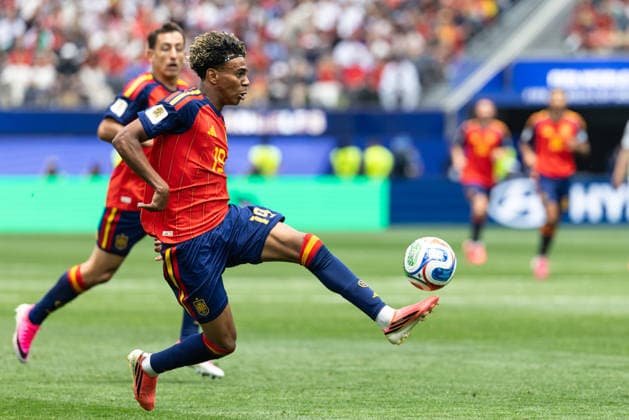 SOCCER - FIFA World Cup, WM, Weltmeisterschaft, Fussball 2026 INGLEWOOD,CALIFORNIA,USA,02.JUL.26 - SOCCER - FIFA World Cup, round of 32, Spain vs Austria. Image shows Lamine Yamal (ESP).  GEPAxpictures xArminxRauthner