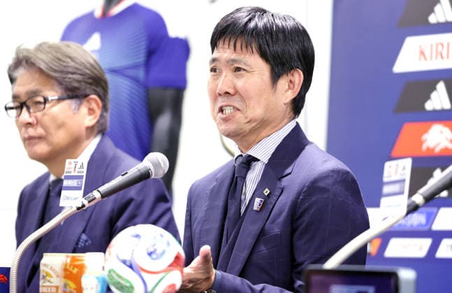 Japan s football national team, Nationalteam head coach Hajime Moriyasu speaks at a press conference, PK, Pressekonferenz after he came back from the 2026 FIFA World Cup, WM, Weltmeisterschaft, Fussball at the Japan Football Association headquarters in Tokyo on Thursday, July 2, 2026. Japan was defeatd by Brazil at the round of 32 match. Noxthirdxpartyxsales  0860606014st YoshioxTsunodax