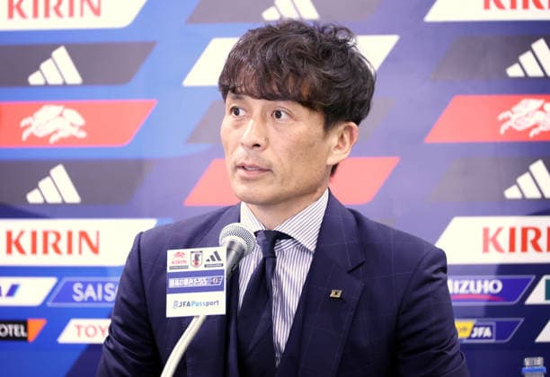 July 2, 2026, Tokyo, Japan - Japan Football Association (JFA) president Tsuneyasu Miyamoto speaks at a press conference, PK, Pressekonferenz after Japanese football national team, Nationalteam returned from the 2026 FIFA World Cup, WM, Weltmeisterschaft, Fussball at the JFA headquarters in Tokyo on Thursday, July 2, 2026. Japan was defeatd by Brazil at the round of 32 match. (photo by Yoshio Tsunoda AFLO) Noxthirdxpartyxsales  0860606019st YoshioxTsunodax