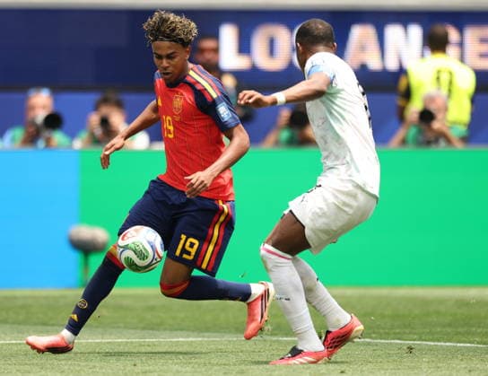 RECORD DATE NOT STATED FIFA World Cup, WM, Weltmeisterschaft, Fussball 2026 - Round of 32 - Spain vs Austria Lamine Yamal of Spain in action during the FIFA World Cup 2026 Round of 32 match Spain against Austria, in Los Angeles, USA, 02 July 2026. INGLEWOOD United States  Copyright: xCHRISTOPHERxTORRESx