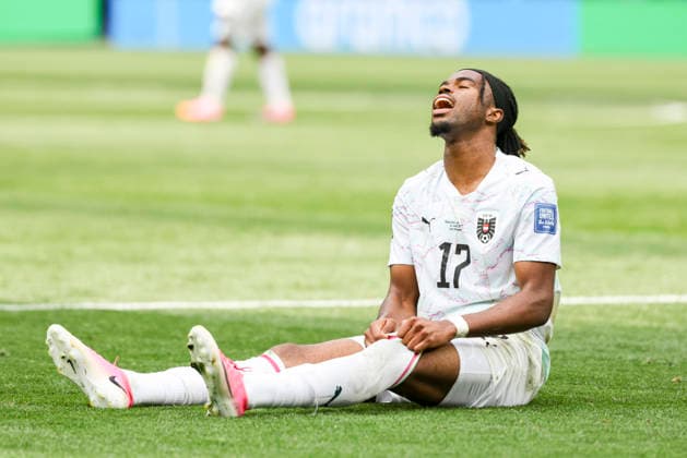 SOCCER - FIFA World Cup, WM, Weltmeisterschaft, Fussball 2026 INGLEWOOD,CALIFORNIA,USA,02.JUL.26 - SOCCER - FIFA World Cup, round of 32, Spain vs Austria. Image shows Carney Chukwuemeka (AUT).  GEPAxpictures xArminxRauthner