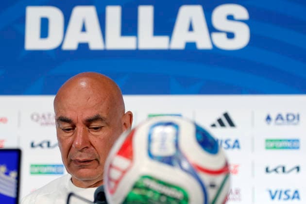 Egypt s national team, Nationalteam coach Hossam Hassan participates in a press conference, PK, Pressekonferenz in Dallas, USA 02 July 2026. Egypt national team press conference !ACHTUNG: NUR REDAKTIONELLE NUTZUNG!  Copyright: xMariscalx AMDEP7852 20260702-55020781857_1