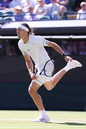 Alexander Zverev GER, during second round of 2026 All England Lawn Tennis Championships at Wimbledon, mens singles, London, 02 07 2026; - *** Alexander Zverev (GER), during the second round of the 2026 All England Lawn Tennis Championships at Wimbledon, men s singles, London, July 2, 2026 